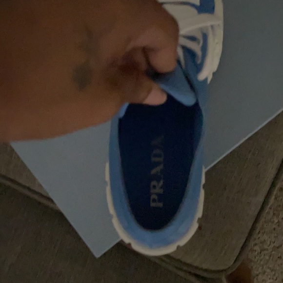 Brand new Prada Sneakers, never worn comes with box and dust bag size 36 1/2. - Picture 3 of 4